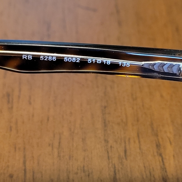 Ray Ban Tortoise Eyeglass Frames - "FRAMES ONLY" - Picture 7 of 9